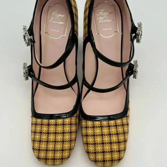 Brand New  ROGER VIVIER
Tweed Très Vivier Mini Babies Pumps Size 39.5 - Picture 14 of 17